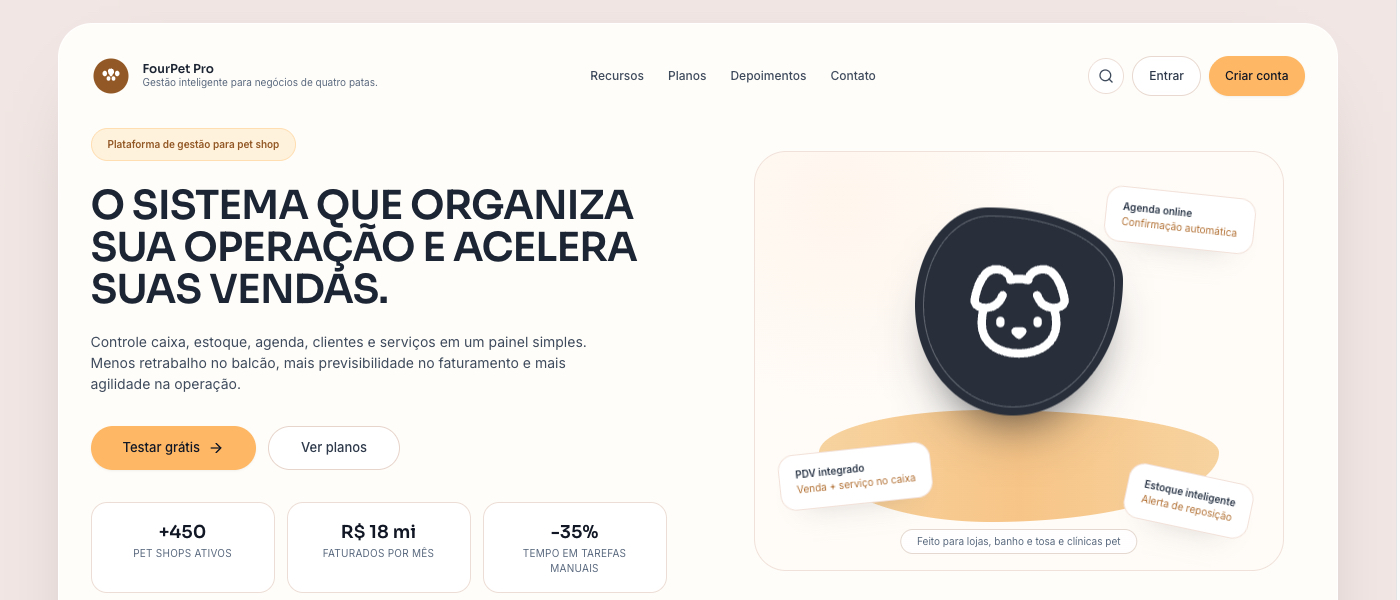 Preview do FourPet Pro